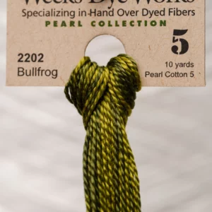 Weeks Dye Works WDW Perlgarn Stärke 5 - Bullfrog 2202 Weeks Dye Works WDW Perlgarn Stärke 5 - Bullfrog 2202