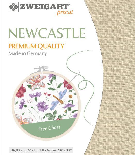 Zweigart Leinen Newcastle 40ct sand - 3077