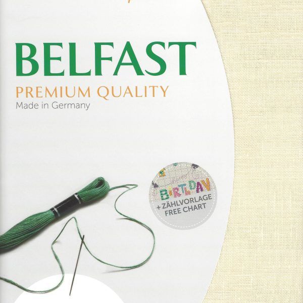 Zweigart Leinen Belfast 32ct creme - 222