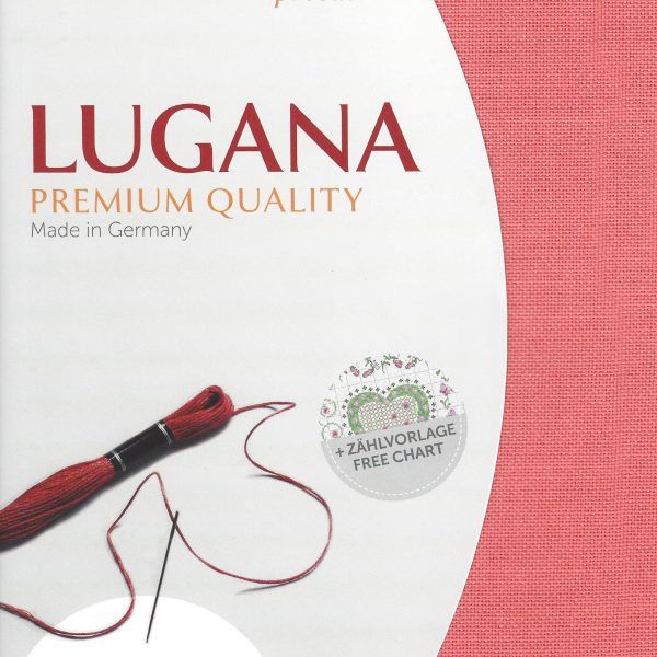 Zweigart Zählstoff Lugana 25ct koralle - 4018
