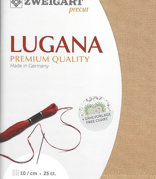 Zweigart Zählstoff Lugana 25ct rich sand - 359 Zweigart Zählstoff Lugana 25ct rich sand - 359