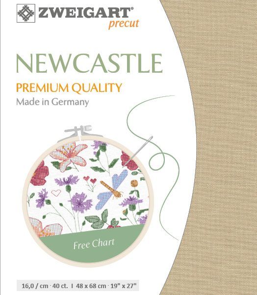 Zweigart Leinen Newcastle 40ct flachs - 309