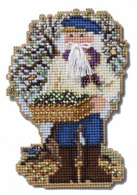 Mill Hill Olive Harvest - Santa Ornament