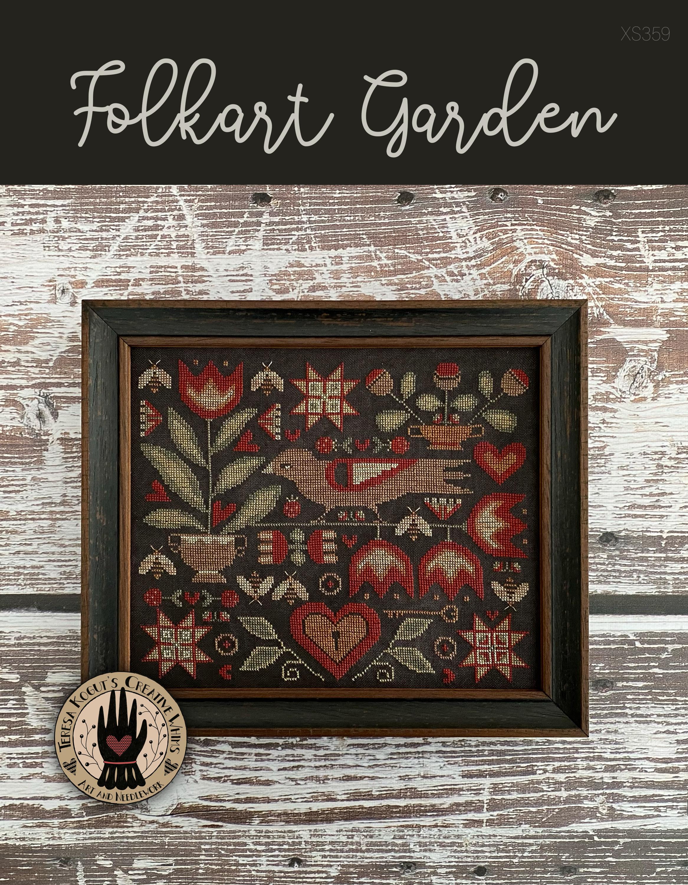 Teresa Kogut Folkart Garden - Cross Stitch Booklet
