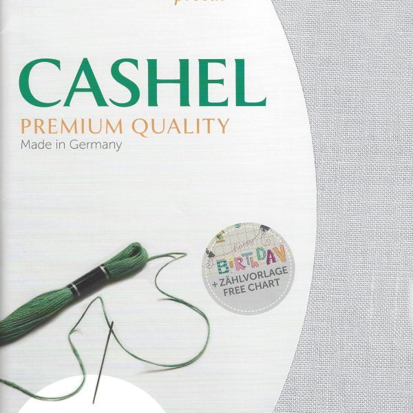 Zweigart Leinen Cashel 28ct grau - 705