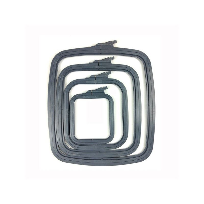 Rechteckiger Stickring - Anthracite