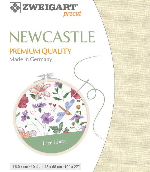 Zweigart Leinen Newcastle 40ct platin - 770