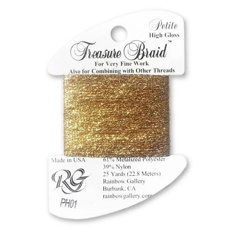 Petite Treasure Braid - High Gloss Gold PH01 Petite Treasure Braid - High Gloss Gold PH01