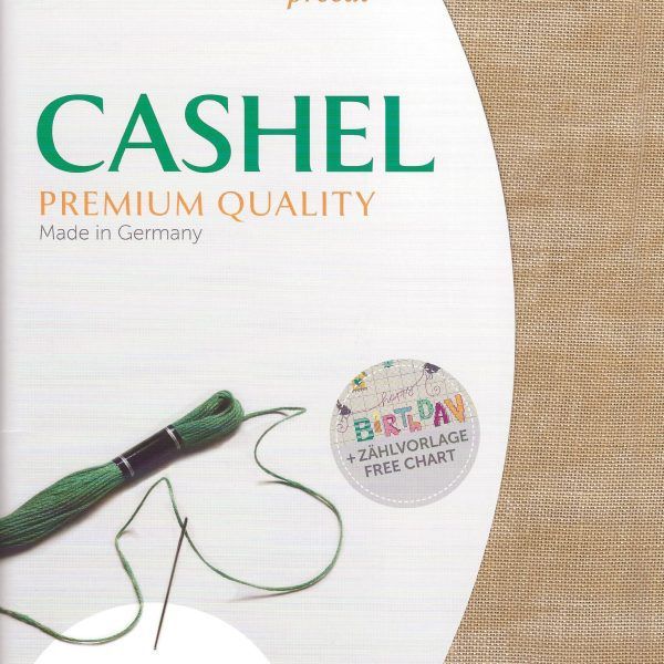 Zweigart Leinen Cashel Vintage 28ct milchkaffee - 3009