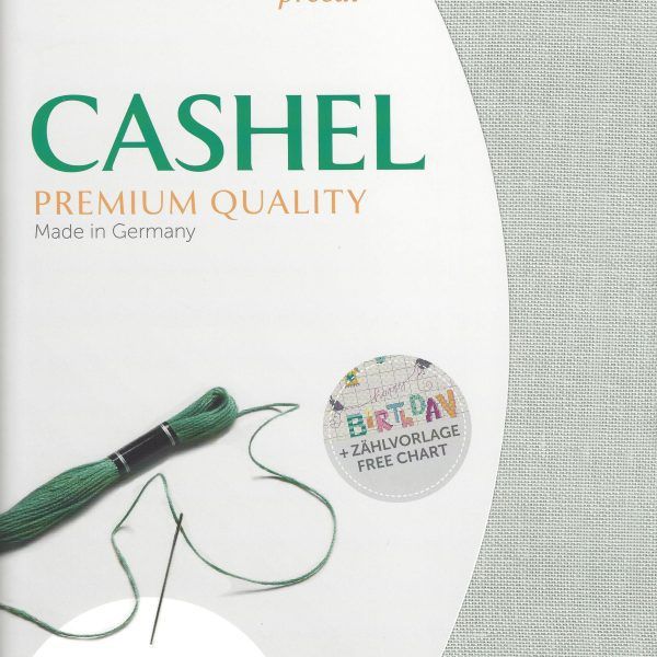 Zweigart Leinen Cashel 28ct hellgrau - 718