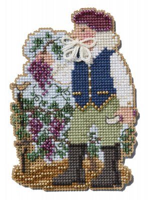 Mill Hill Vineyard Santa - Santa Ornament